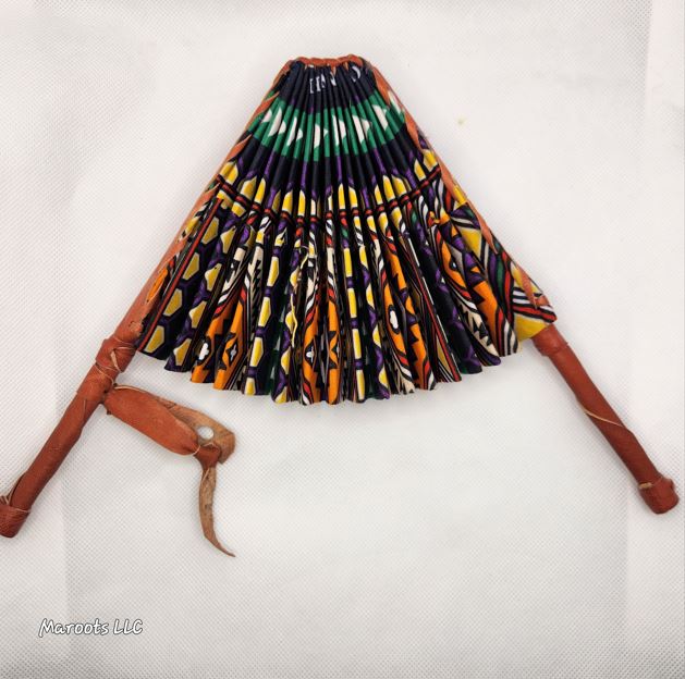 Ankara folding Fan- Vantara Maroots Store
