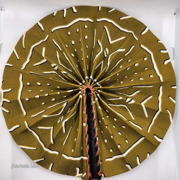 Ankara folding Fan-Domination Maroots Store