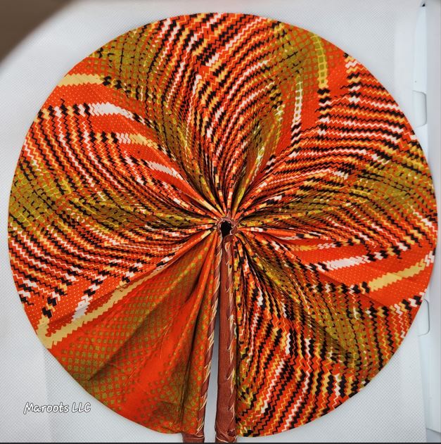 Ankara folding Fan-Marolia Maroots Store