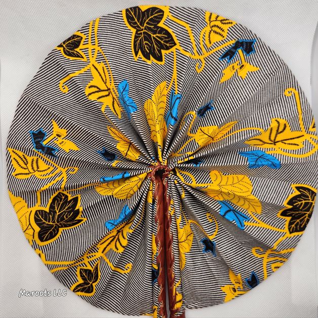 Ankara folding Fan-Princess Grayimia Maroots Store