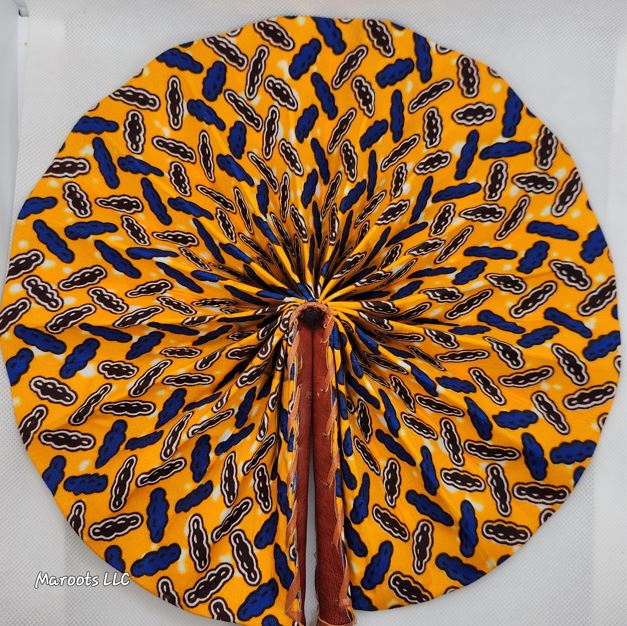 Ankara folding Fan-Queen Africa Maroots Store