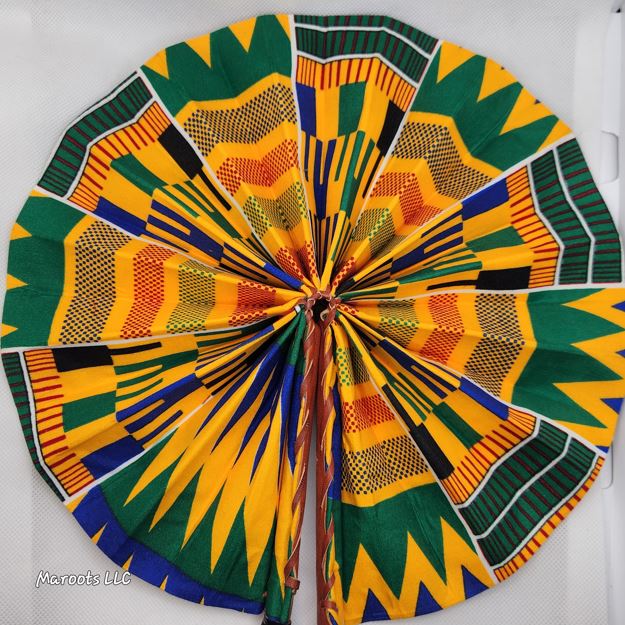 Ankara folding Fan-Tecoma Maroots Store