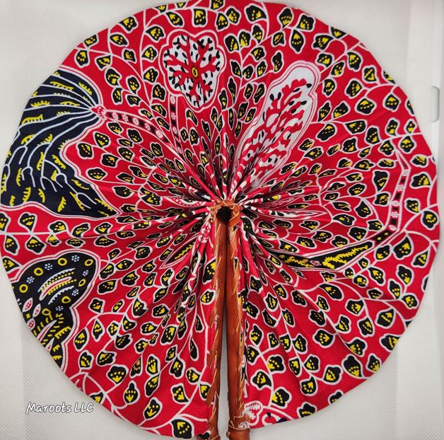 Ankara folding Fan-Namalia Maroots Store