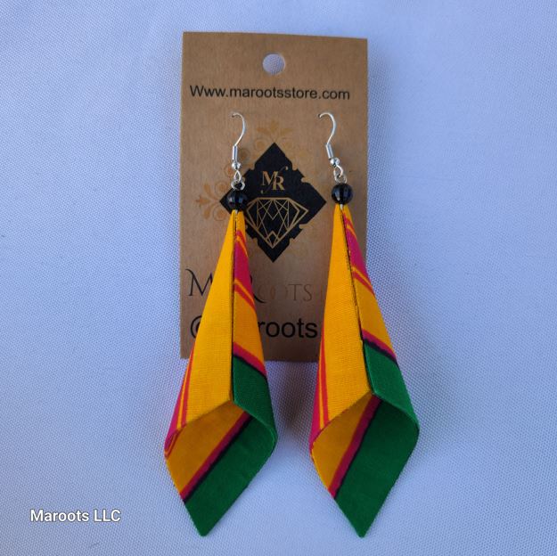 Earrings-Wax Ankara Maroots Store