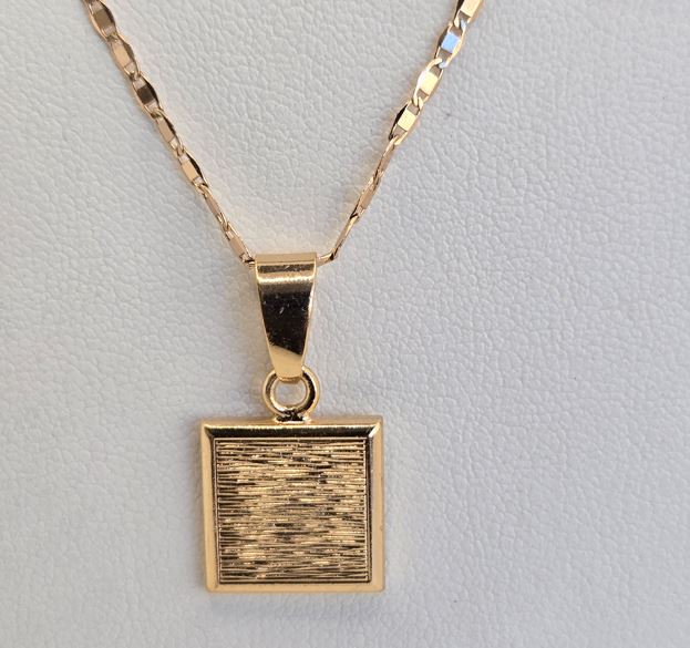 Gold Necklaces-Ecilia square Maroots Store