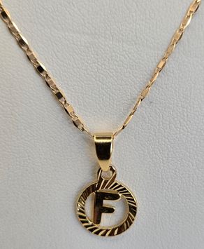Gold Necklaces-Alphabet