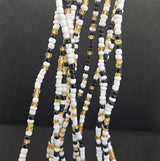 Black and white with gold
