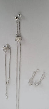 Stainless Silver Necklace Set-Jedimma
