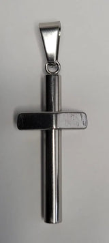 Stainless Cross Pendant-Blessed