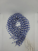 Blue with Silver