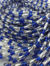 Blue with Silver