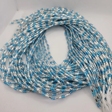 Sky Blue with Silver