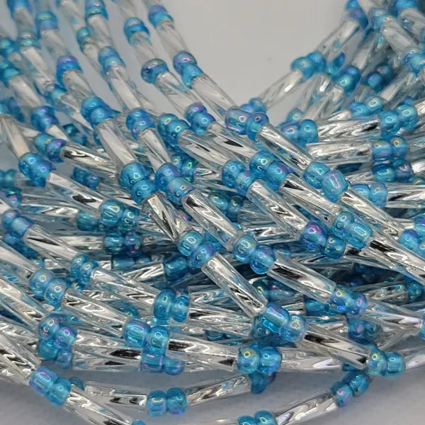 Sky Blue with Silver