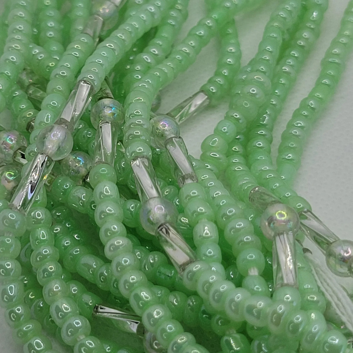 Light Green with Silver