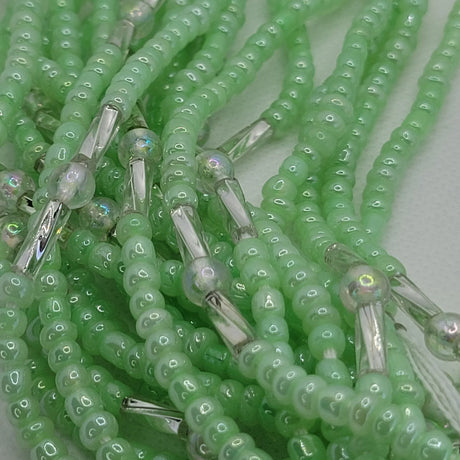 Light Green with Silver