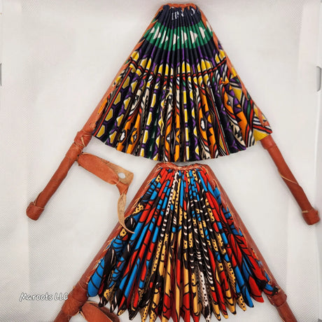 Ankara folding Fan-Fresh Glow