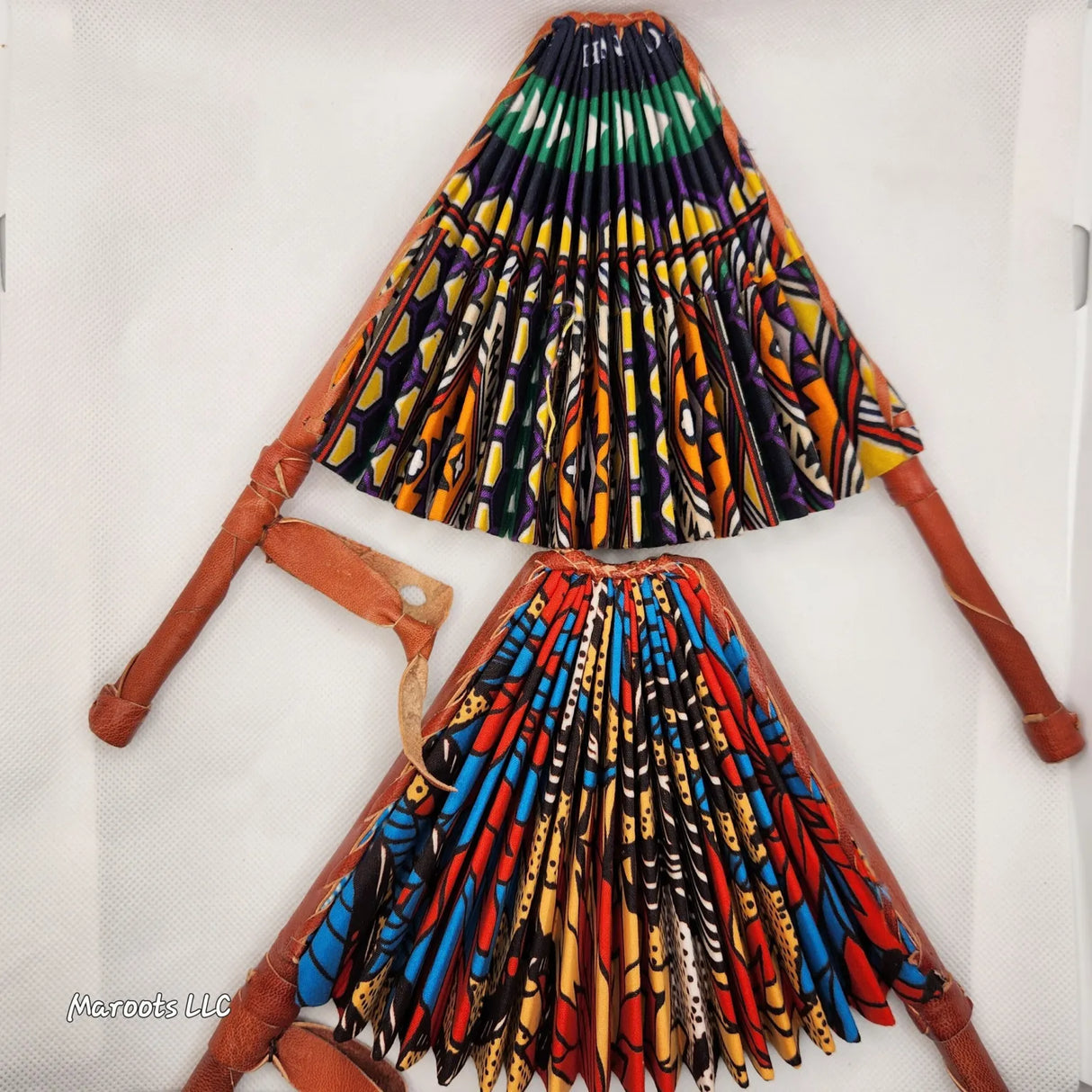 Ankara folding Fan-Sea Blue