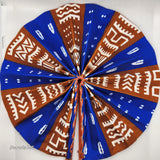 Ankara folding Fan-Fresh Glow