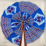 Ankara folding Fan-Sea Blue