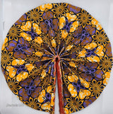 Ankara folding Fan-Magic flower