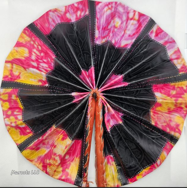 Ankara folding Fan-Blackrose
