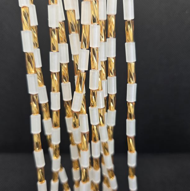 Golden white dots