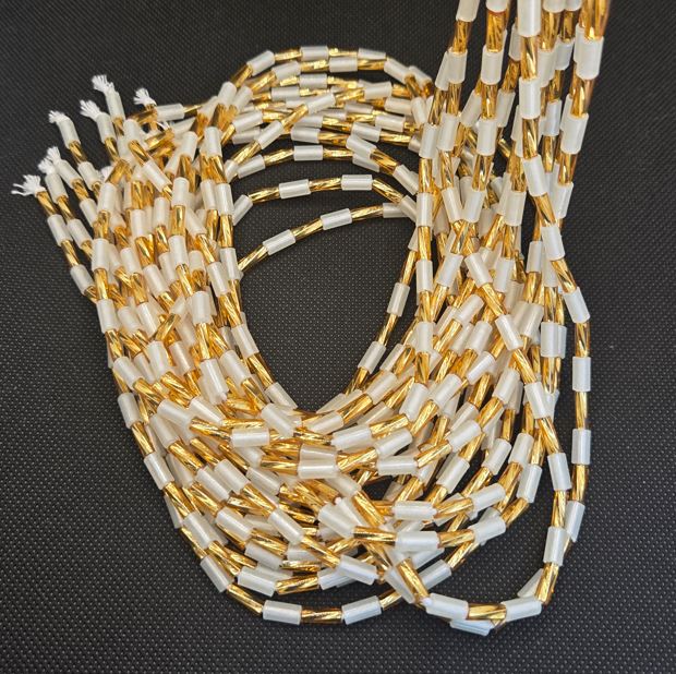 Golden white dots