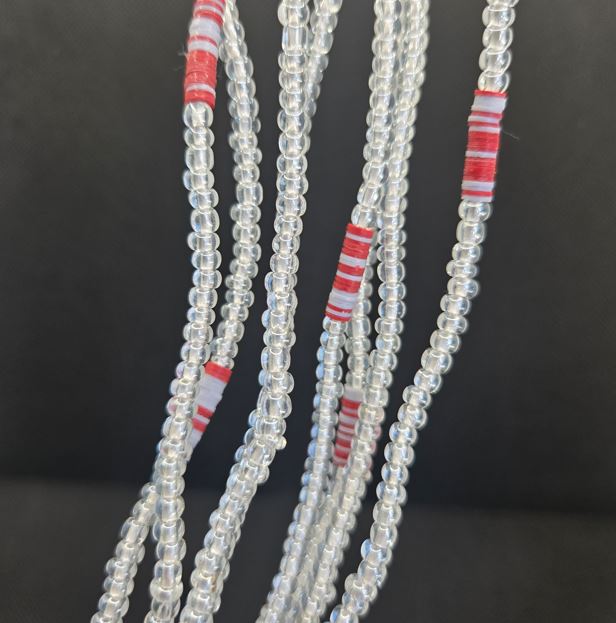 White silver red