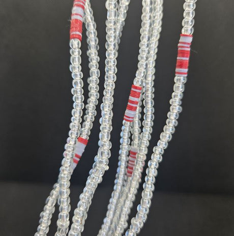 White silver red