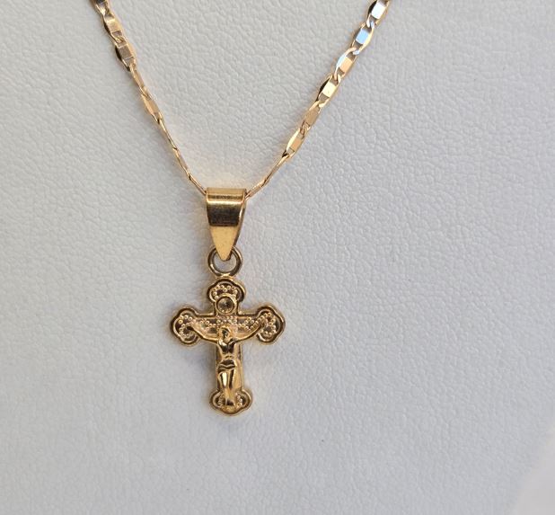 Gold Necklaces-Cross