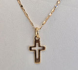 Gold Necklaces-Cross