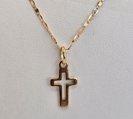 Gold Necklaces-Cross