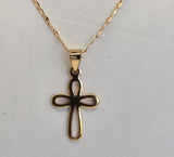 Gold Necklaces-Cross