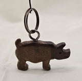 Animal Key-chain Art-Rhino
