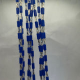 Blue silver dots