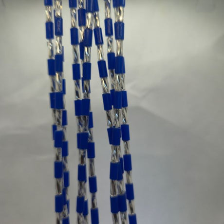 Blue silver dots