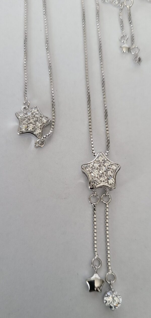 Stainless Silver Necklace Set - Image 4