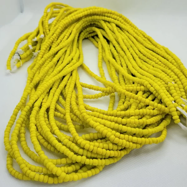 Colorful African Waistbeads [Lemon Yellow] - Image 2